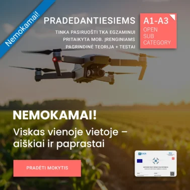 A1/A3 kategorijos teoriniai mokymai su testu