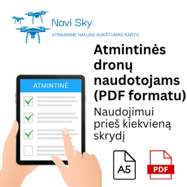 Atmintinės dronų naudotojams