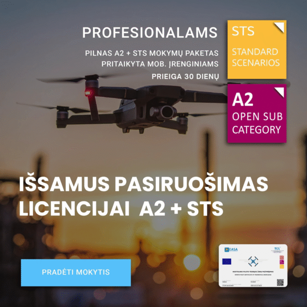 A2 + STS dronų mokymų rinkinys