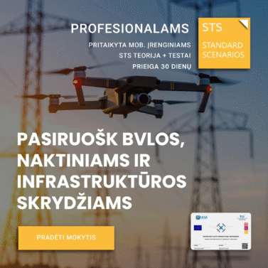 STS kategorijos teoriniai mokymai su testu