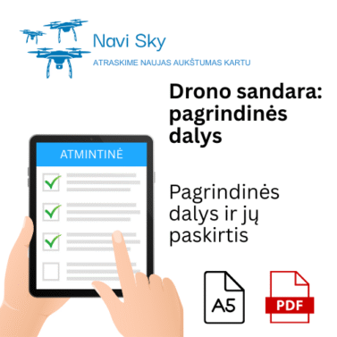 Drono sandara: pagrindinės dalys (nemokama)